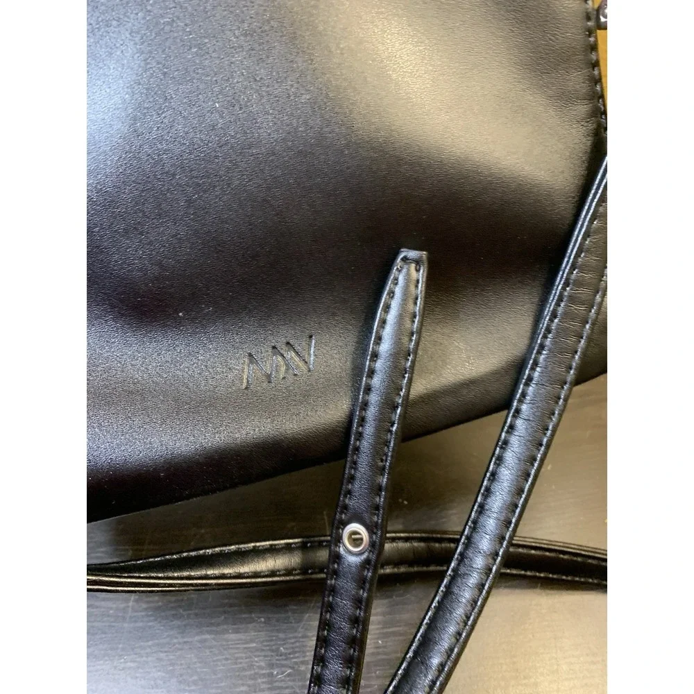 Matt & Nat HILEY Vegan Leather Crossbody Foldover Bag Purse Black Classic